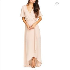 SHOW ME YOUR MUMU Sophia Wrap Dress Dusty Blush